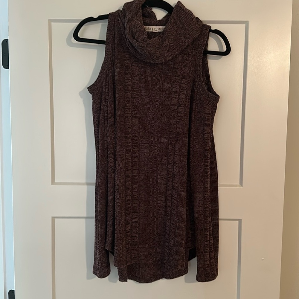 Women’s cow neck off shoulder sweater